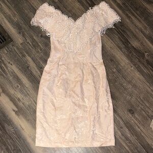 Vintage Gunne Sax / Jessica McClintock 90s lace dress -size 7/8